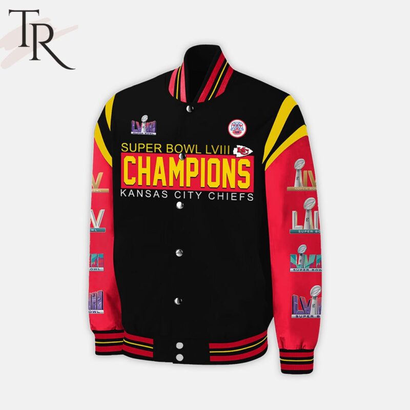 Super Bowl LVIII Champions Kansas City Chiefs Baseball Jacket TBJ1150 1
