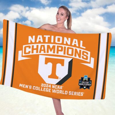 Tennessee Volunteers Baseball Rectangle Beach Towel WBT1061