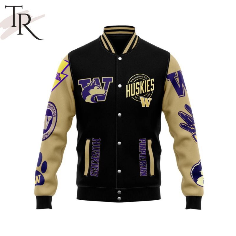The Return Of Duck Hungting Season Washington Huskies Baseball Jacket TBJ1156 1