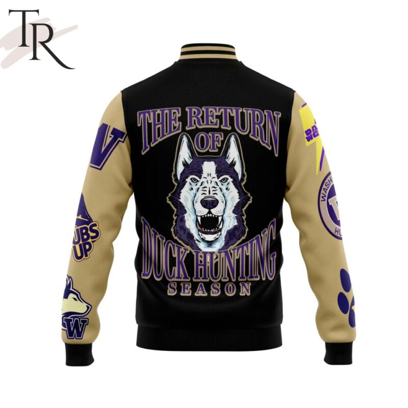 The Return Of Duck Hungting Season Washington Huskies Baseball Jacket TBJ1156 2