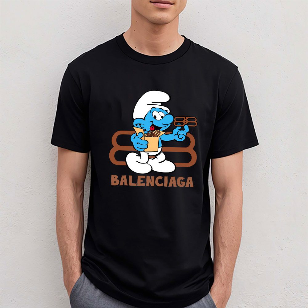 The-Smurfs-Balenciaga-Unisex-T-Shirt-Cotton-Tee-TAT7446-4 The Smurfs Balenciaga Unisex T Shirt Cotton Tee TAT7446 4