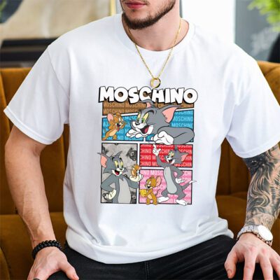 Tom And Jerry Moschino Unisex T-Shirt TAT5579 2 Tom And Jerry Moschino Unisex T Shirt TAT5579 2