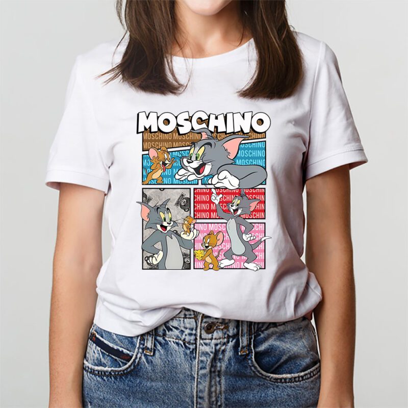 Tom And Jerry Moschino Unisex T Shirt TAT5579 3