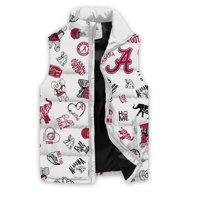 Alabama Crimson Tide football Sleeveless Coat Sleeveless Vest Gift For Fans CCS4209 1