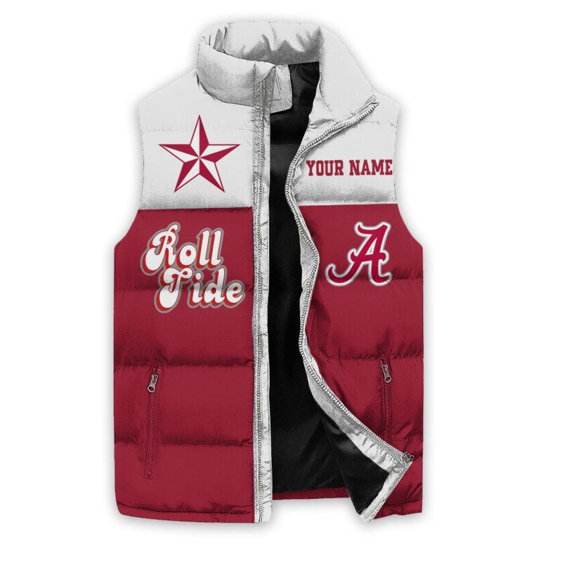 Alabama Crimson Tide football Sleeveless Coat Sleeveless Vest Gift For Fans CCS4220 1