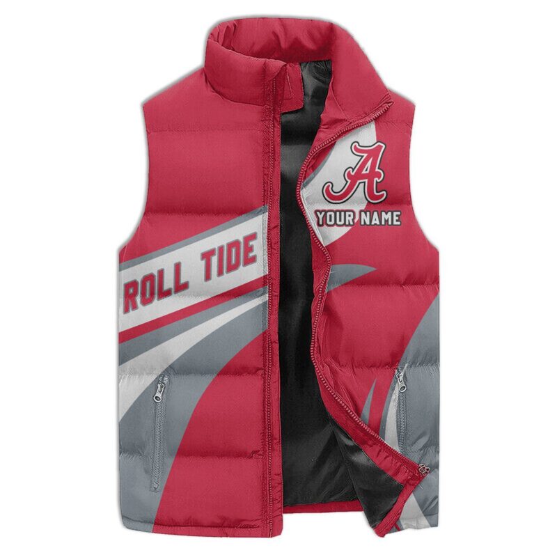 Alabama Crimson Tide football Sleeveless Coat Sleeveless Vest Gift For Fans CCS4232 1