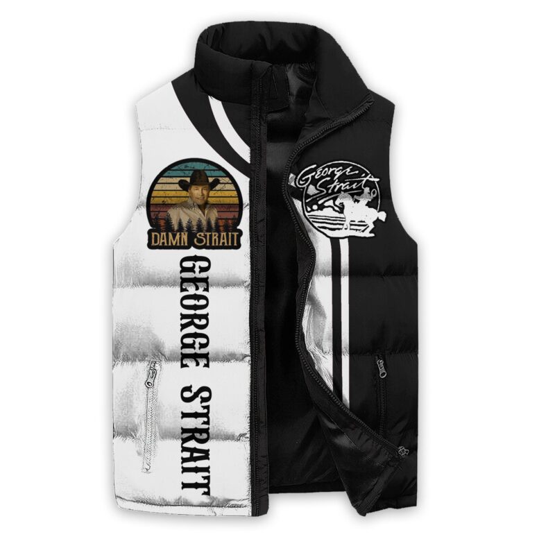 Check Yes or No George Strait Sleeveless Coat Sleeveless Vest Gift For Fans CCS4113 1