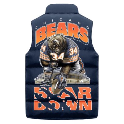 Chicago Bears Sleeveless Coat Sleeveless Vest Gift For Fans CCS4194 2 Chicago Bears Sleeveless Coat Sleeveless Vest Gift For Fans CCS4194 2