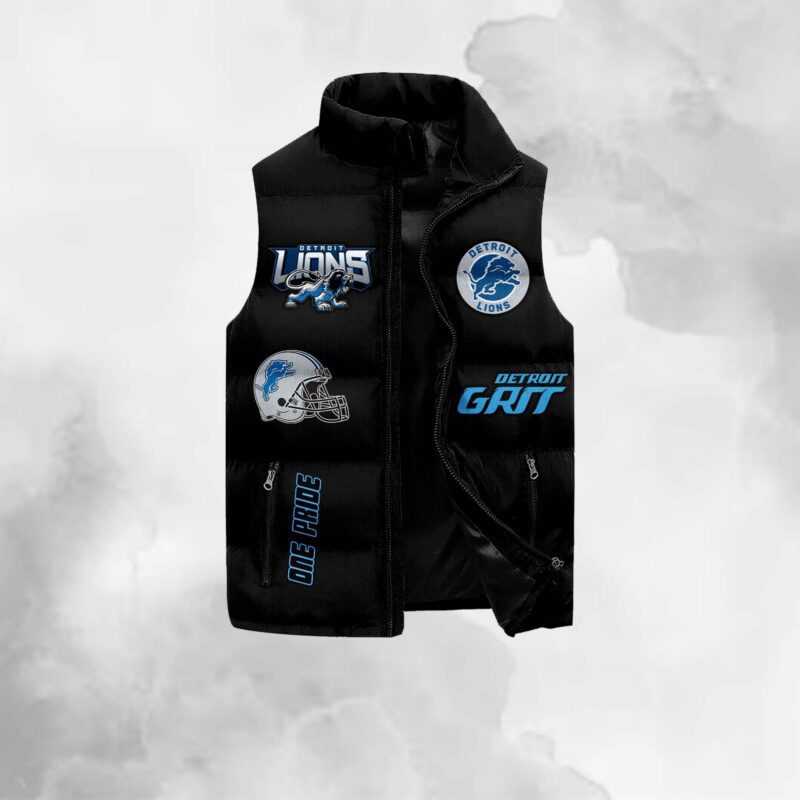 Detroit Lions Sleeveless Coat Sleeveless Vest Gift For Fans CCS4133 1