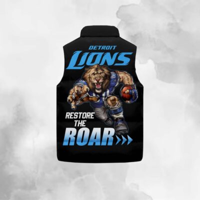Detroit Lions Sleeveless Coat Sleeveless Vest Gift For Fans CCS4133 2 Detroit Lions Sleeveless Coat Sleeveless Vest Gift For Fans CCS4133 2