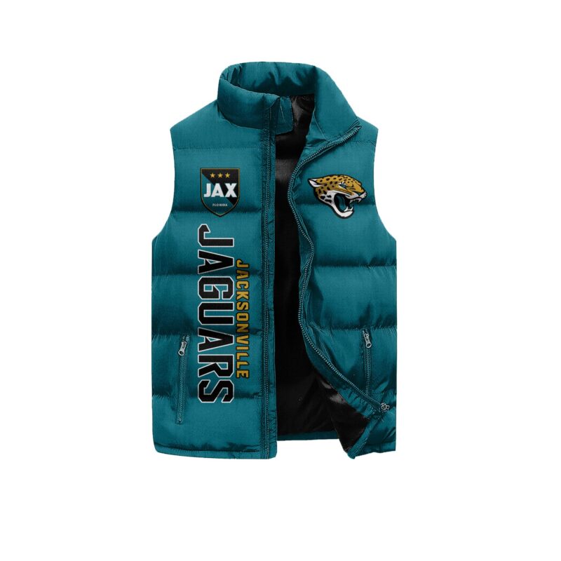 Jacksonville Jaguars Sleeveless Coat Sleeveless Vest Gift For Fans 1