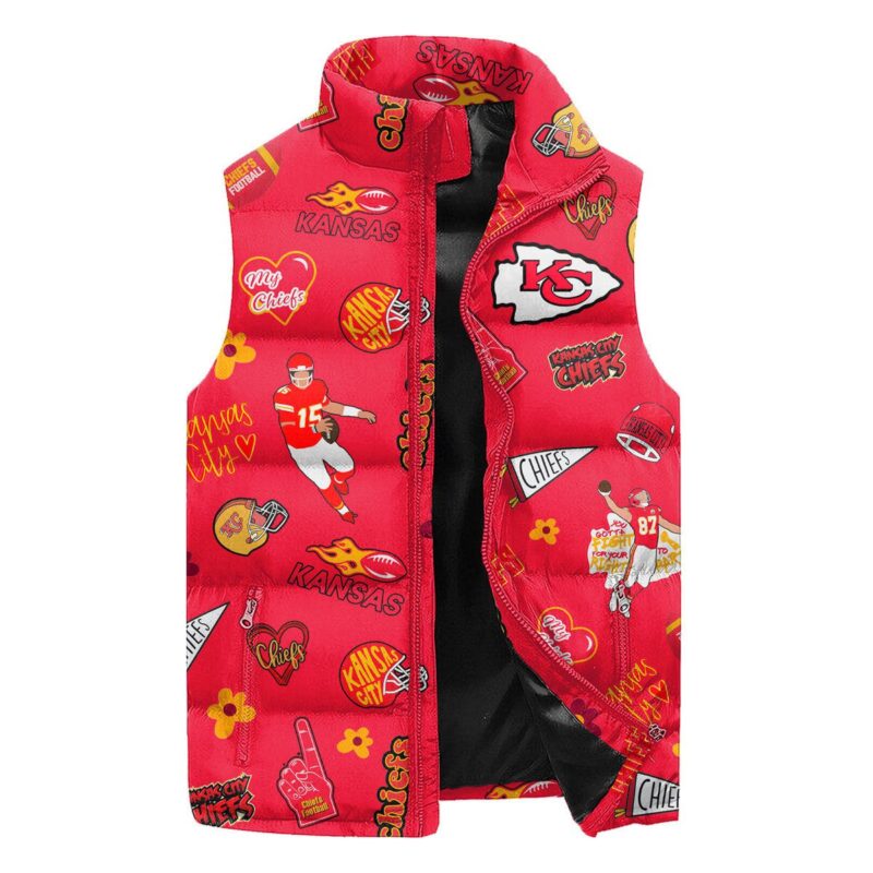 Kansas City Chiefs Sleeveless Coat Sleeveless Vest Gift For Fans 1