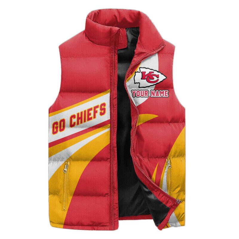 Kansas City Chiefs Sleeveless Coat Sleeveless Vest Gift For Fans CCS4230 1