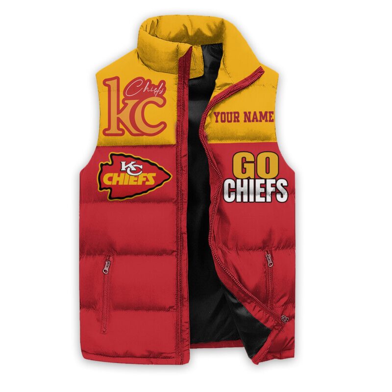 Kansas City Chiefs Sleeveless Coat Sleeveless Vest Gift For Fans CCS4234 1