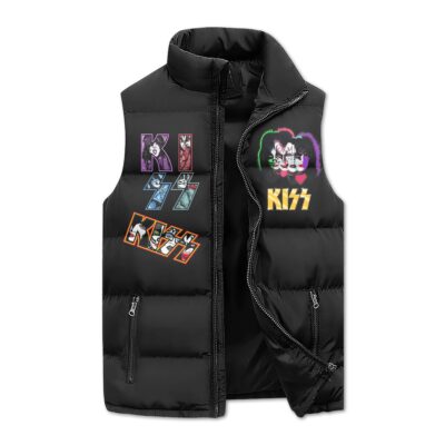 Kiss Band Music Sleeveless Coat Sleeveless Vest For Fan CCS4018 1