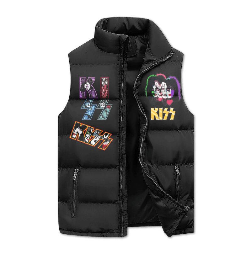 Kiss Band Music Sleeveless Coat Sleeveless Vest For Fan CCS4018 1