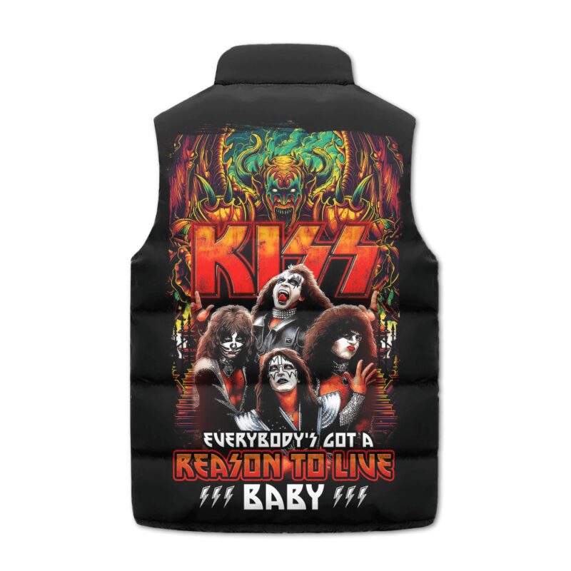 Kiss Band Music Sleeveless Coat Sleeveless Vest For Fan CCS4018 2
