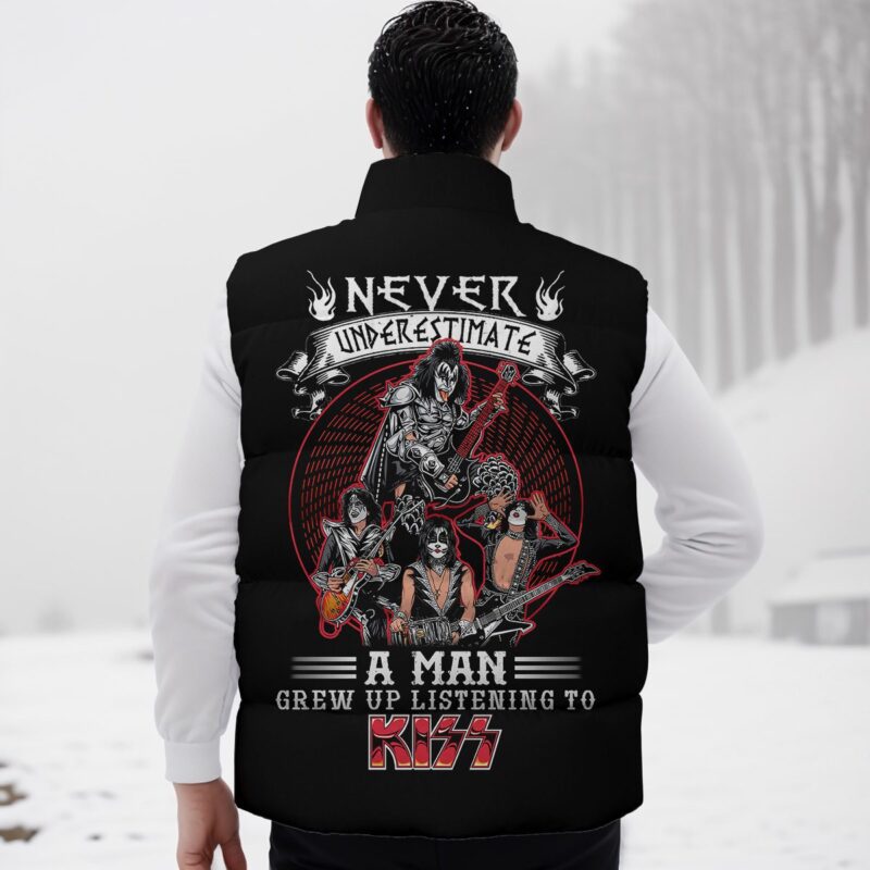 Kiss Band Music Sleeveless Coat Sleeveless Vest For Fan CCS4022 2