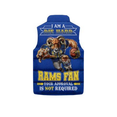Los Angeles Rams Sleeveless Coat Sleeveless Vest Gift For Fans CCS4210 2 Los Angeles Rams Sleeveless Coat Sleeveless Vest Gift For Fans CCS4210 2