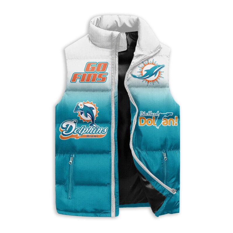 Miami Dolphins Sleeveless Coat Sleeveless Vest Gift For Fans CCS4212 1
