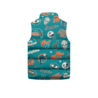 Miami Dolphins Sleeveless Coat Sleeveless Vest Gift For Fans CCS4221 2 Miami Dolphins Sleeveless Coat Sleeveless Vest Gift For Fans CCS4221 2