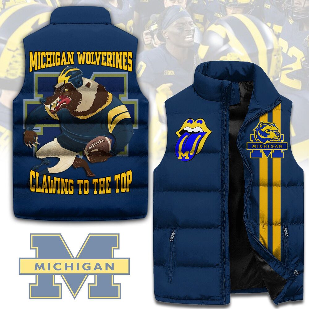 Michigan-Wolverines-football-Sleeveless-Coat-Sleeveless-Vest-Gift-For-Fans-CCS4112 Michigan Wolverines football Sleeveless Coat Sleeveless Vest Gift For Fans CCS4112