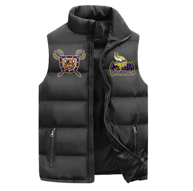 Minnesota Vikings Sleeveless Coat Sleeveless Vest Gift For Fans CCS4188 1