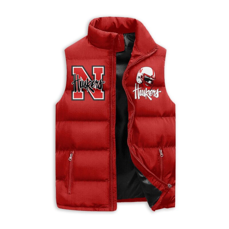 Nebraska Cornhuskers football Sleeveless Coat Sleeveless Vest Gift For Fans CCS4128 1