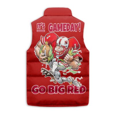 Nebraska Cornhuskers football Sleeveless Coat Sleeveless Vest Gift For Fans CCS4128 2 Nebraska Cornhuskers football Sleeveless Coat Sleeveless Vest Gift For Fans CCS4128 2