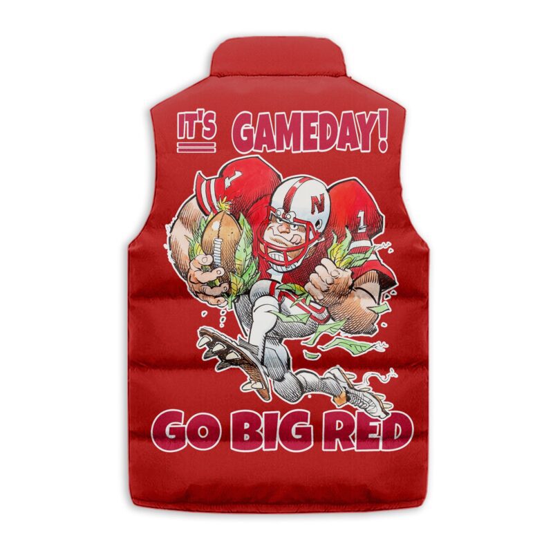 Nebraska Cornhuskers football Sleeveless Coat Sleeveless Vest Gift For Fans CCS4128 2