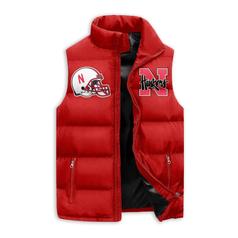 Nebraska Cornhuskers football Sleeveless Coat Sleeveless Vest Gift For Fans CCS4180 1