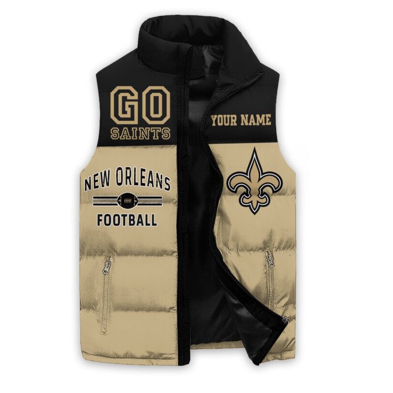 New Orleans Saints Sleeveless Coat Sleeveless Vest Gift For Fans 1