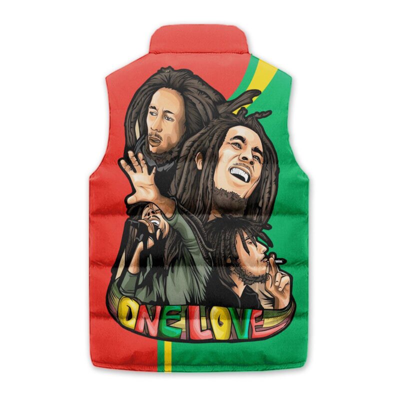 One Love Bob Marley Sleeveless Coat Sleeveless Vest Gift For Fans CCS4081 2