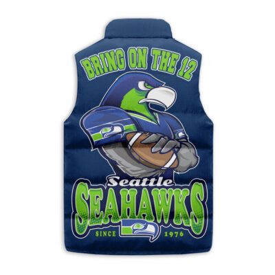 Seattle Seahawks Sleeveless Coat Sleeveless Vest Gift For Fans 2 Seattle Seahawks Sleeveless Coat Sleeveless Vest Gift For Fans 2