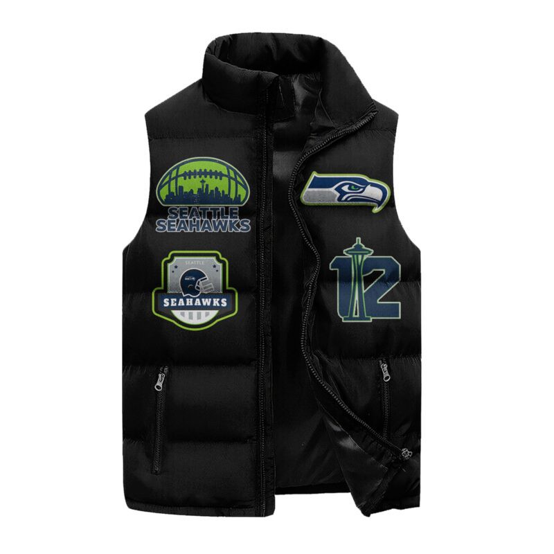 Seattle Seahawks Sleeveless Coat Sleeveless Vest Gift For Fans CCS4193 1