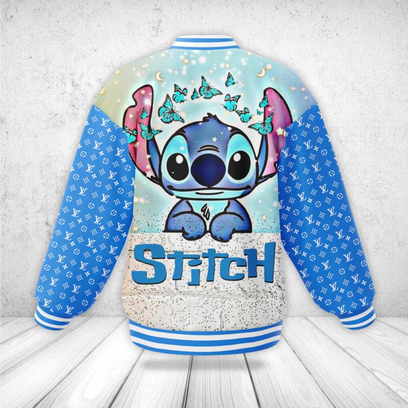Stitch x LV Baseball Jacket For Fan CFB1587 2
