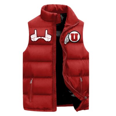 Utah Utes football Sleeveless Coat Sleeveless Vest Gift For Fans CCS4057 1 Utah Utes football Sleeveless Coat Sleeveless Vest Gift For Fans CCS4057 1