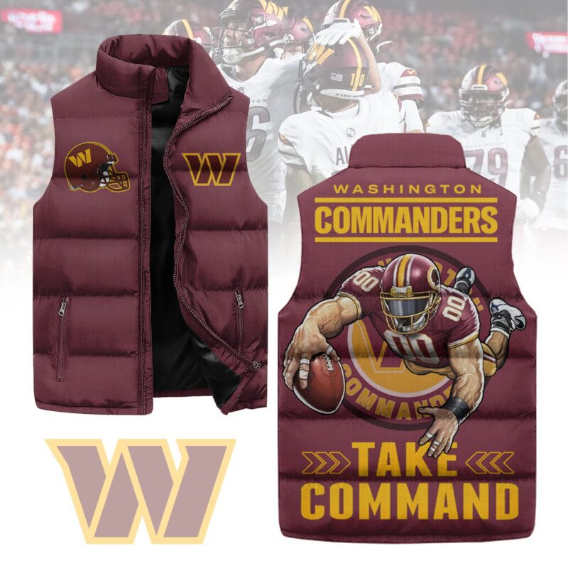 Washington Commanders Sleeveless Coat Sleeveless Vest Gift For Fans