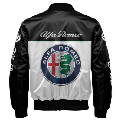 Alfa Romeo Bomber Jacket For Car-Racing Fans LBB1034 2 Alfa Romeo Bomber Jacket For Car Racing Fans LBB1034 2