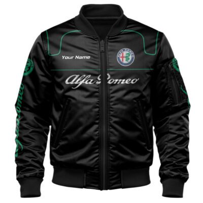 Alfa Romeo Bomber Jacket For Car-Racing Fans LBB1142 1 Alfa Romeo Bomber Jacket For Car Racing Fans LBB1142 1