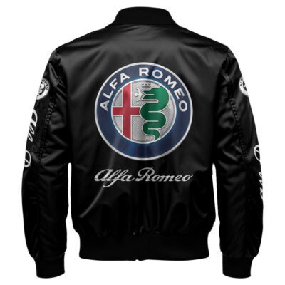 Alfa Romeo Bomber Jacket For Car-Racing Fans LBB1226 2 Alfa Romeo Bomber Jacket For Car Racing Fans LBB1226 2