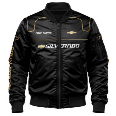 Chevrolet Silverado Bomber Jacket For Car-Racing Fans LBB1105 1 Chevrolet Silverado Bomber Jacket For Car Racing Fans LBB1105 1
