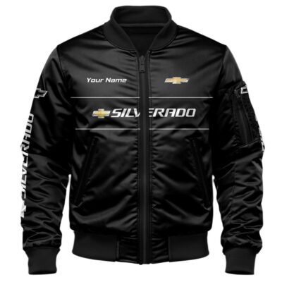Chevrolet Silverado Bomber Jacket For Car-Racing Fans LBB1187 1 Chevrolet Silverado Bomber Jacket For Car Racing Fans LBB1187 1
