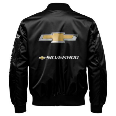 Chevrolet Silverado Bomber Jacket For Car-Racing Fans LBB1187 2 Chevrolet Silverado Bomber Jacket For Car Racing Fans LBB1187 2
