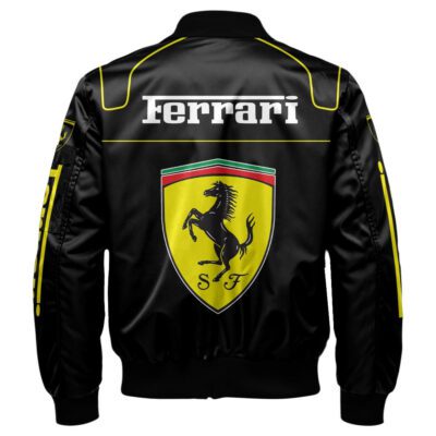 Ferrari Bomber Jacket For Car-Racing Fans LBB1104 2 Ferrari Bomber Jacket For Car Racing Fans LBB1104 2