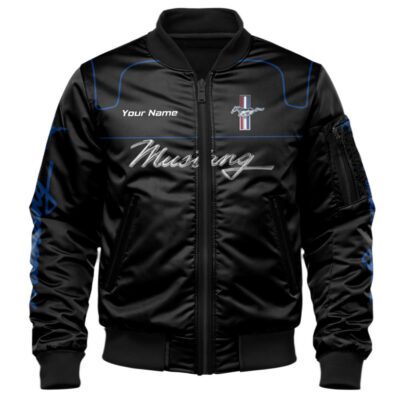 Ford-Mustang Bomber Jacket For Car-Racing Fans LBB1089 1 Ford Mustang Bomber Jacket For Car Racing Fans LBB1089 1