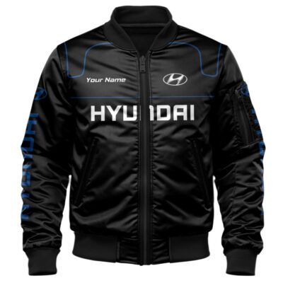 Hyundai Bomber Jacket For Car-Racing Fans LBB1128 1 Hyundai Bomber Jacket For Car Racing Fans LBB1128 1