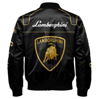 Lamborghini Bomber Jacket For Car-Racing Fans LBB1095 2 Lamborghini Bomber Jacket For Car Racing Fans LBB1095 2