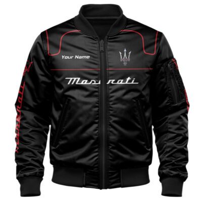 Maserati Bomber Jacket For Car-Racing Fans LBB1112 1 Maserati Bomber Jacket For Car Racing Fans LBB1112 1