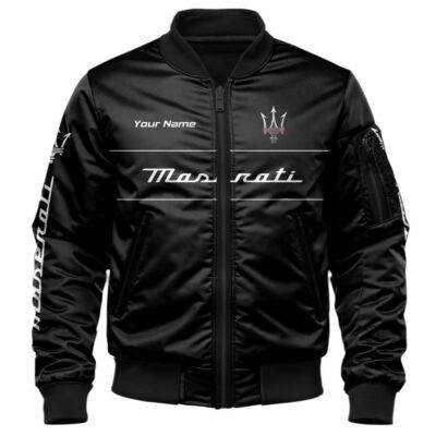 Maserati Bomber Jacket For Car-Racing Fans LBB1198 1 Maserati Bomber Jacket For Car Racing Fans LBB1198 1